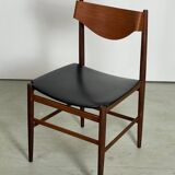 Skulptural Teak Beside Chair Denmark 50s