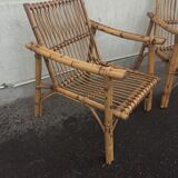 Pair of rattan chairs