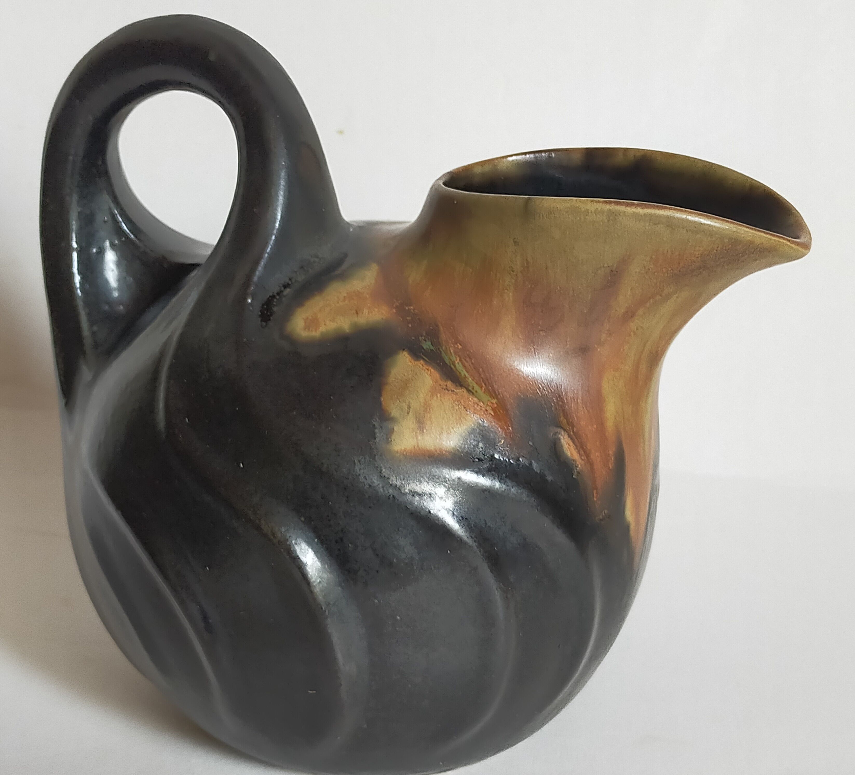 French Ceramic pitcher Art-Nouveau early twentieth