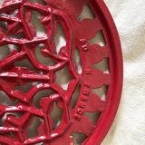 Oval cast iron trivet