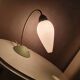 Lampe de table verte pastel et or, France