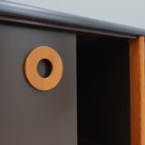 Vintage postmodern laminate and wood sideboard 1970s