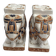 Pair of ceramic elephant ashtrays dimensions: height -14cm- width -13.5cm-