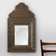 French copper Art Deco wall cabinet with beveled mirror, 1930s