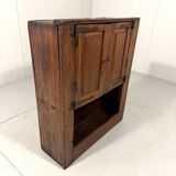 Small antique rustic wardrobe, circa 1880