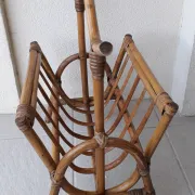 Rattan magazine rack