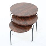 Round nesting tables 'Eindhoven' mid century