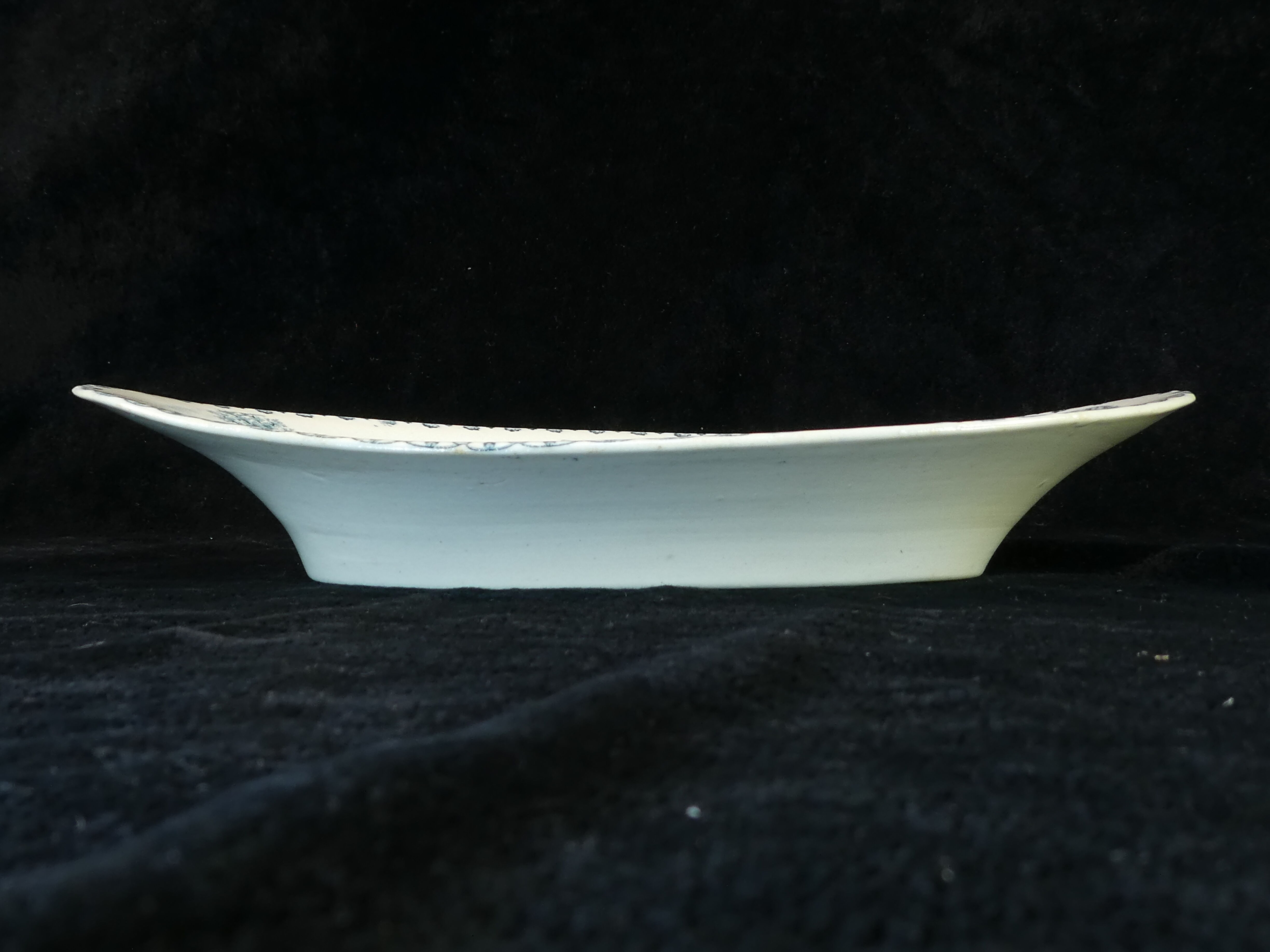 Oval faience ravier terre de fer bocage nº2