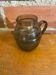 Antique Art Deco Pitcher Smoked Molded Glass Vintage Kitchen #C604