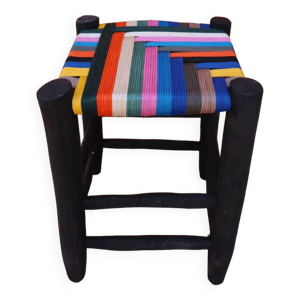 Tabouret marocain en - multicolore