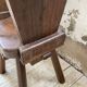 Chaises chêne massif chapo savoyarde art populaire