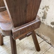 Solid oak chairs Savoyard cap popular art