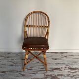 Bamboo and rattan chairs circa 60/70 from maison drucker