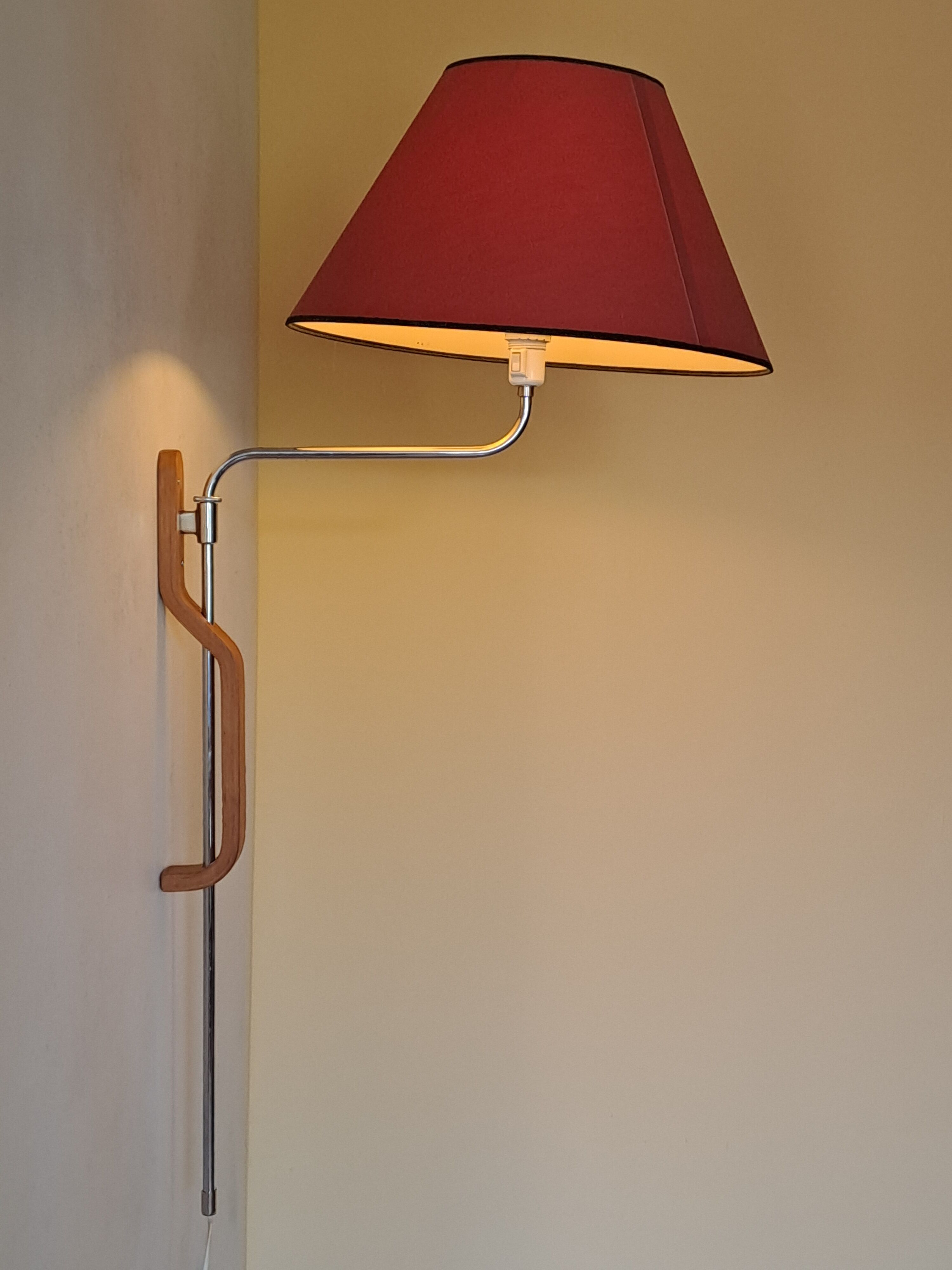 "Grevie" wall light by Lars Bessfelt, Mid-Century Scandinavian 1960s.