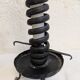 Vintage brutalist wrought iron candlestick