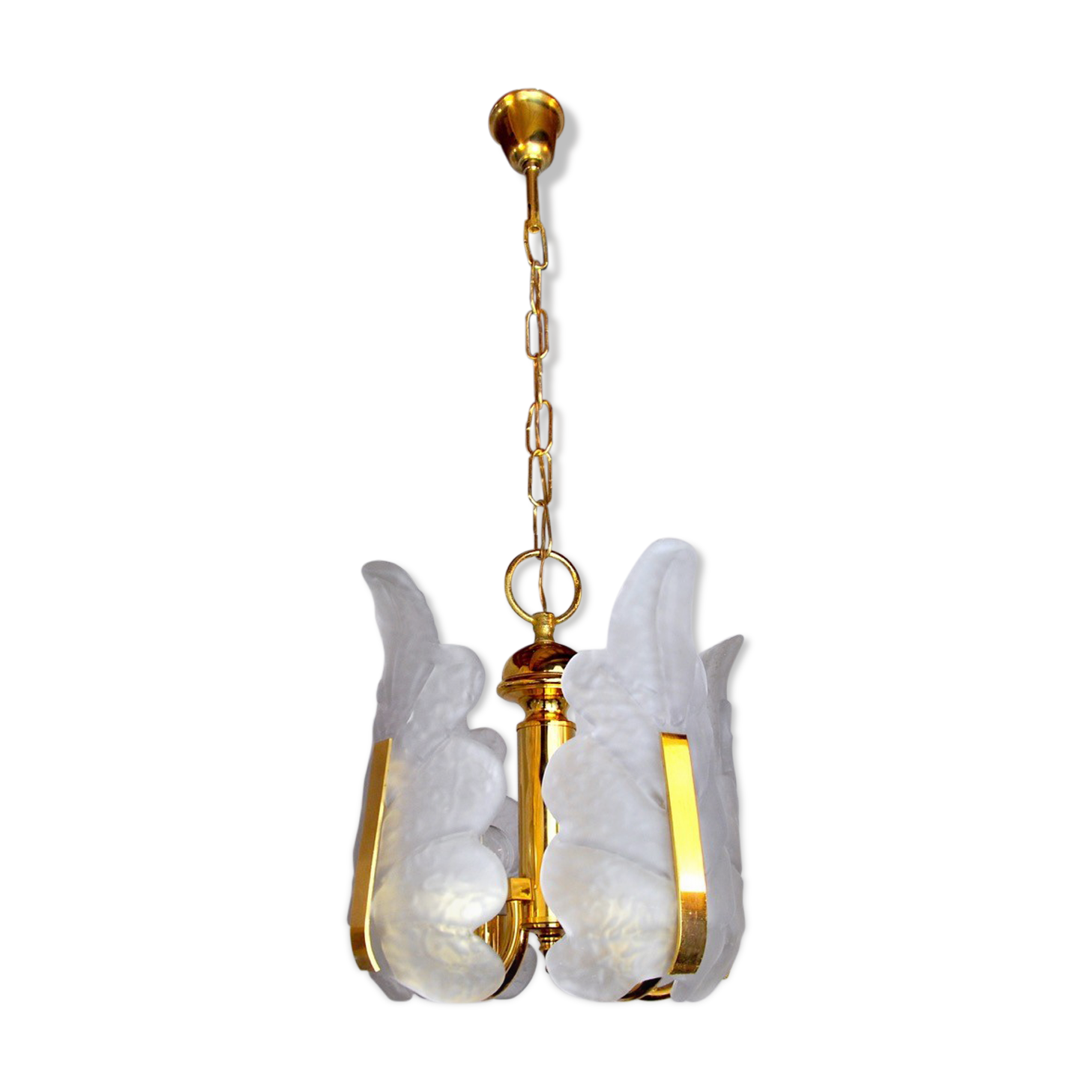 "Leaf" chandelier by Carl Fagerlund, Murano glass, Germany, 1970