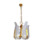 Lustre "feuille" de Carl Fagerlund, verre de Murano, Allemagne, 1970