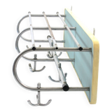 Porte-manteau vintage bleu des années 50