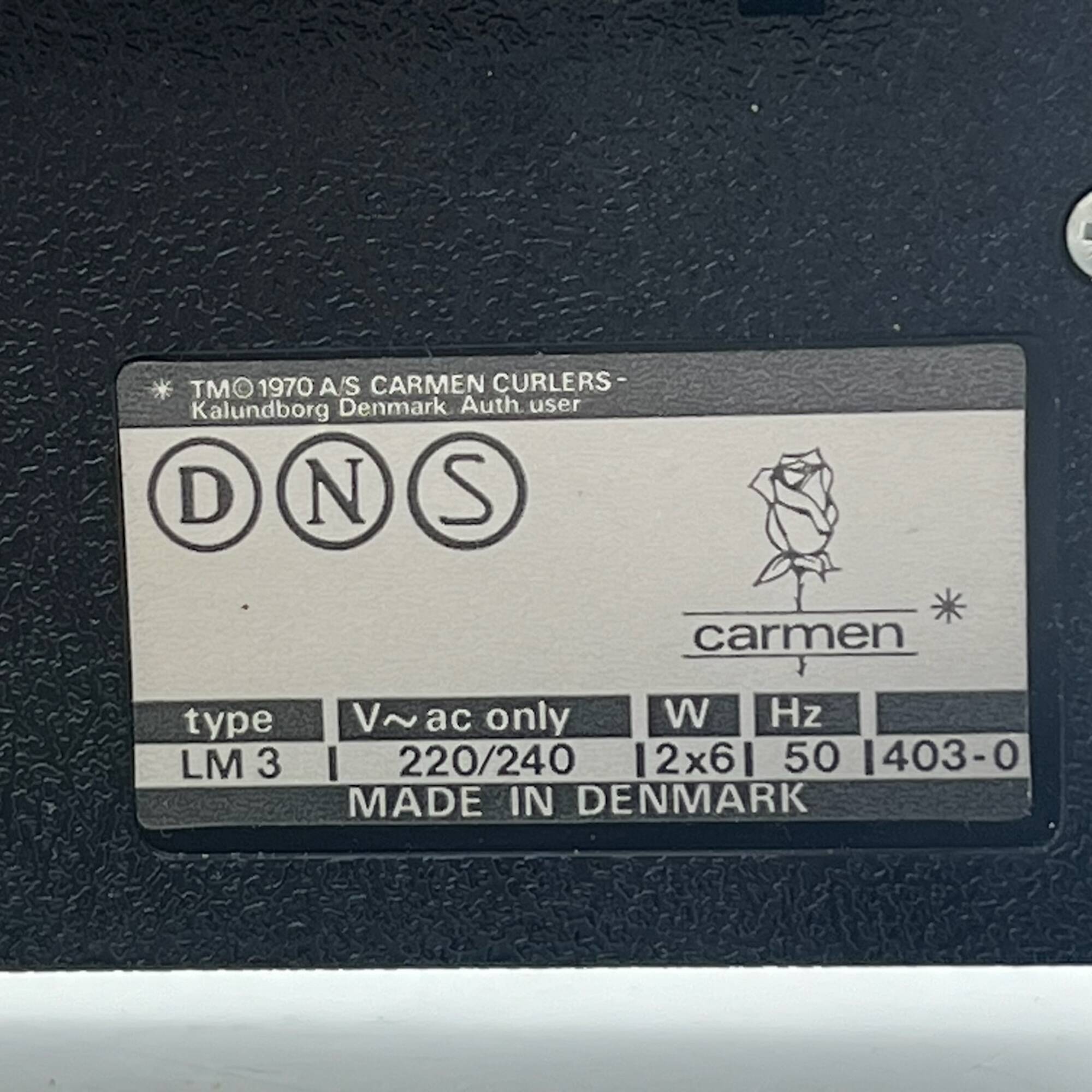 70s mirror with light, Carmen Denmark - MCM vintage