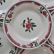 Set of 6 flat plates Gien model Saverne