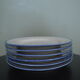 Lot de 6 assiettes bleu moucheté Tulowice