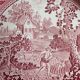 Ensemble de douze assiettes plates Villeroy & Boch – Rusticana, décor cottage anglais, coloris rose