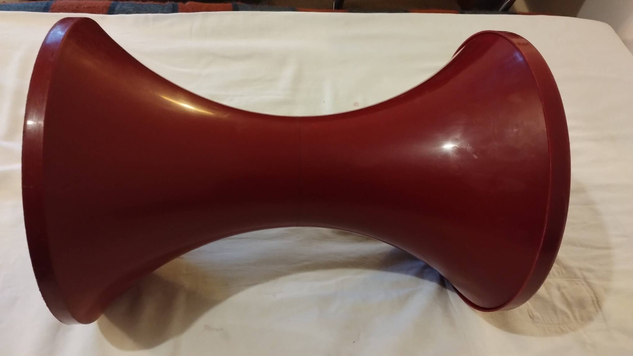 Burgundy red tam tam stool stamp