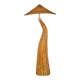 Lampadaire sculptural en rotin « Champignon »