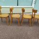 Lot de 4 chaises de bistrot en bois