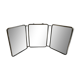 Ancien miroir triptyque barbier