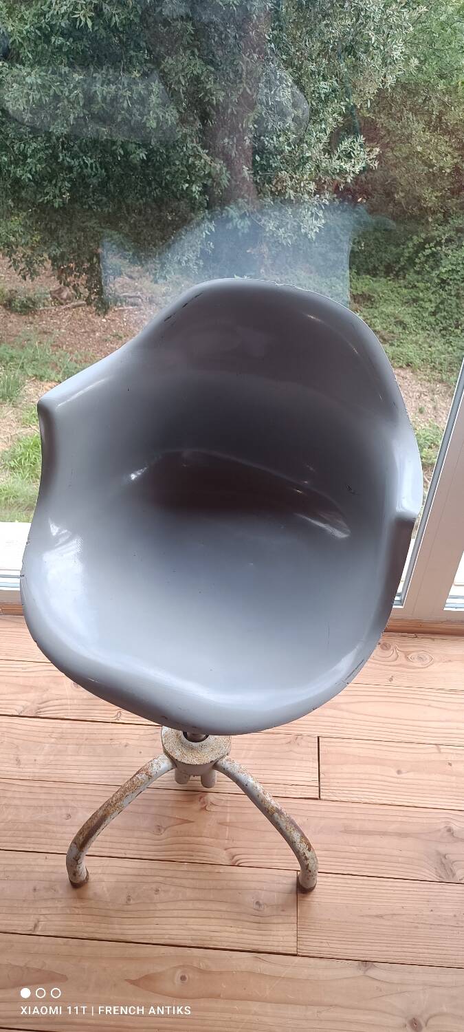 Rare industrial work chair from the 1960s