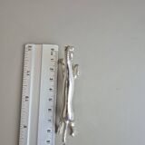 Set of 6 vintage silver metal knife rests - horse motif