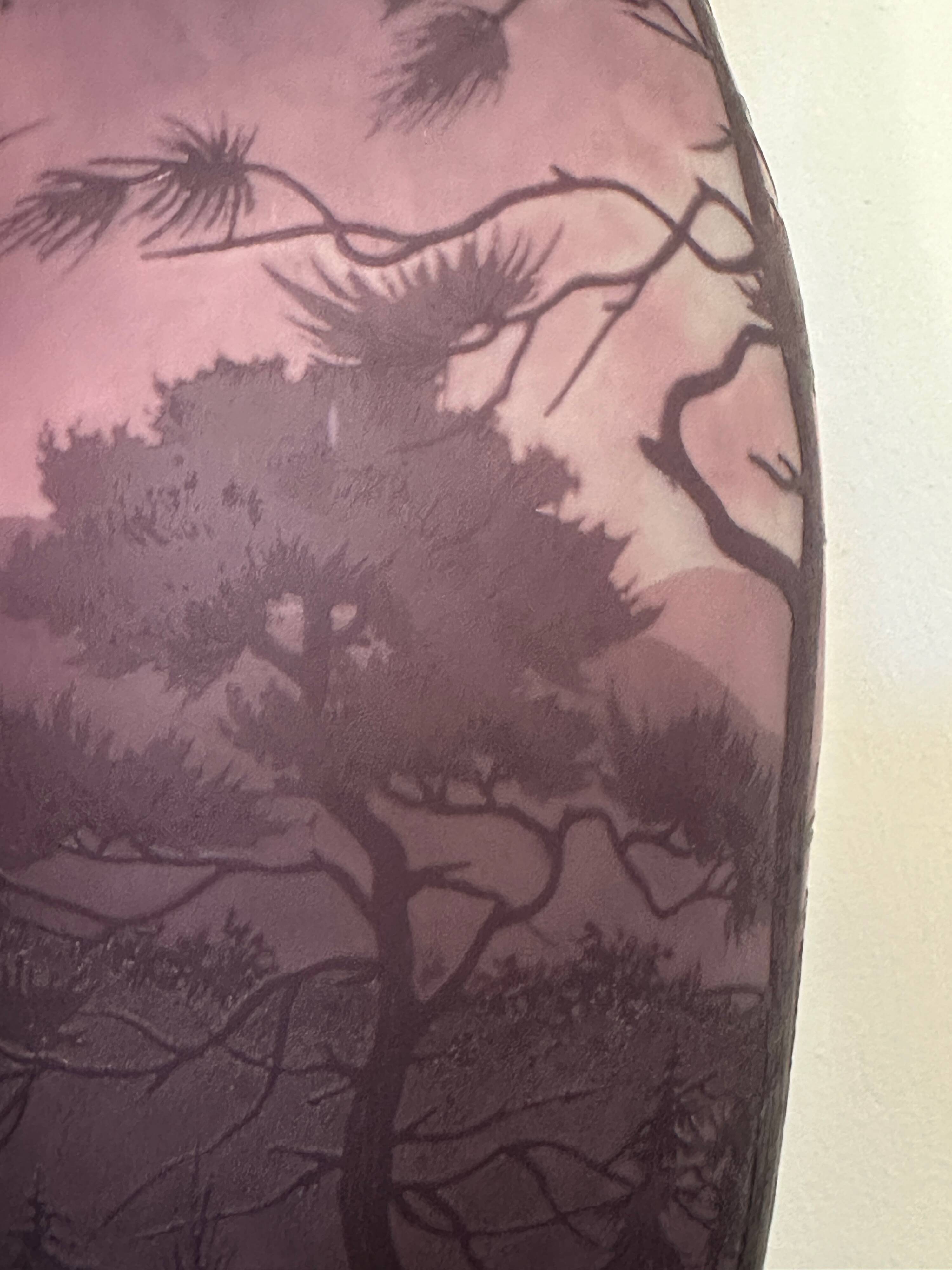 Art deco cameo vase D'argental Nancy