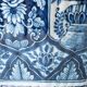 Vintage table lamp in blue and white ceramic from Delft, signed Makkum, hand-painted, 1950s