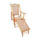 Folding chaise longue 1900 in beech
