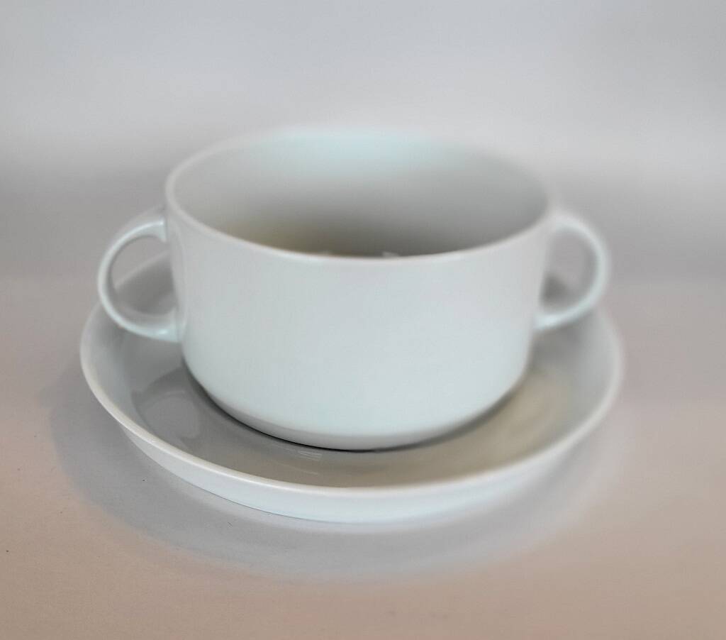 Thomas (Rosenthal) Eclipse Soup Bowl with Saucer Set of 2