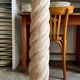 Beige carved wooden column