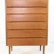 Large tall XL Danish chest of drawers - mid century modern in teak