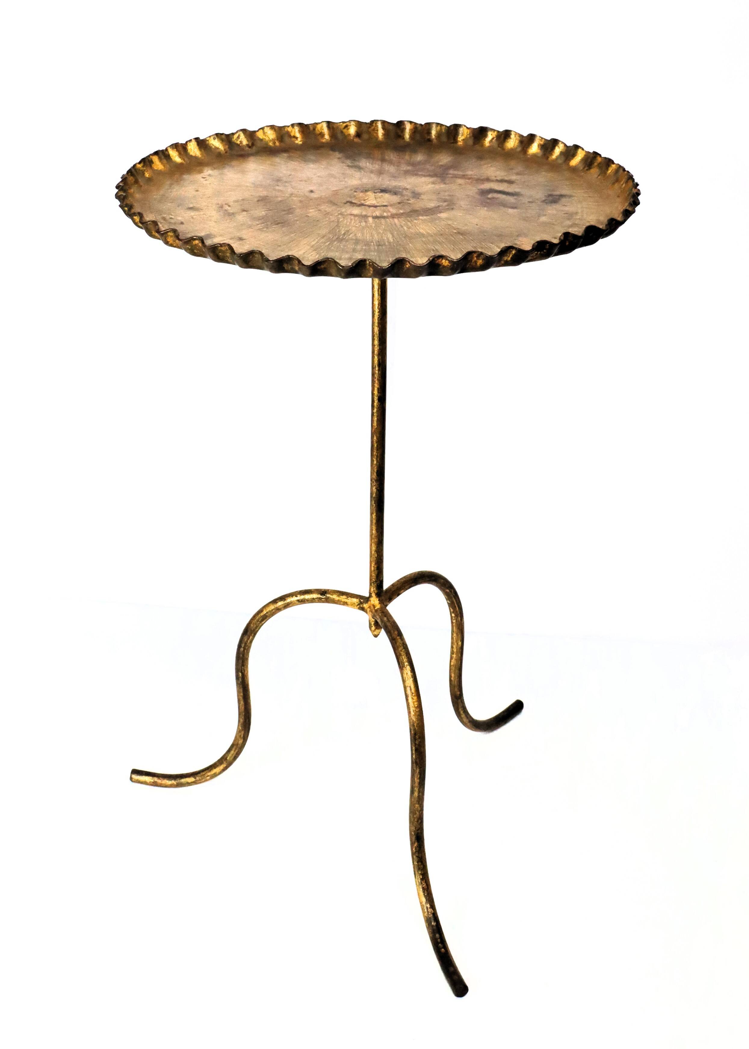 Golden metal Martini table 1950