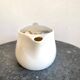 Earthenware and stainless steel teapot, 2 cups