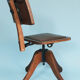 Industrial Swivel Desk Chair Cast Iron Early 20th Century
