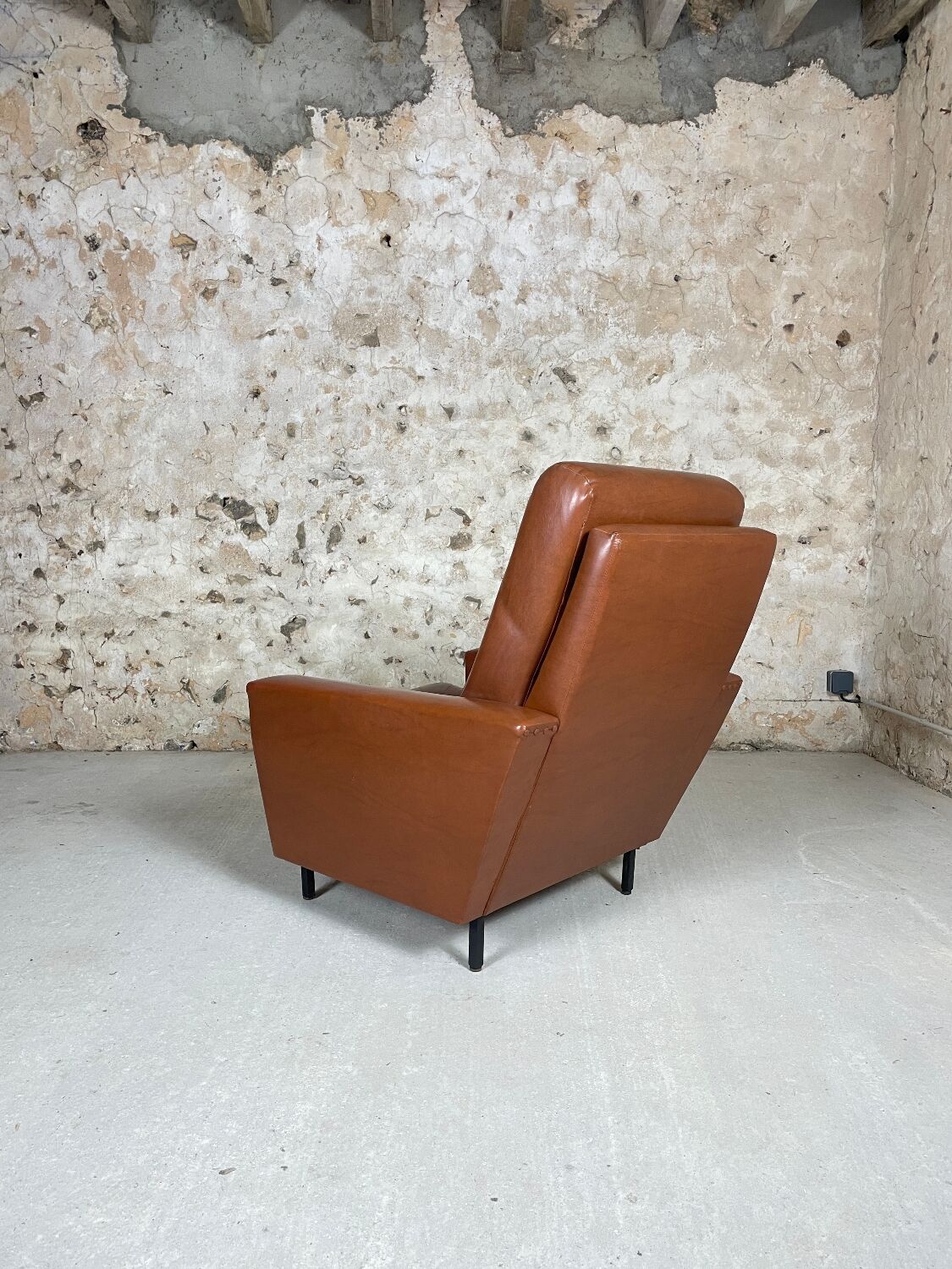 Vintage leatherette armchair