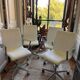 Oxford armchair Arne Jacobsen Fritz Hansen white leather swivel
