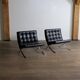 Pair of Barcelona chairs by Ludwig Mies van der Rohe for Knoll, 1960s.