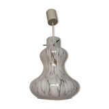 Vintage 70s glass pendant lamp