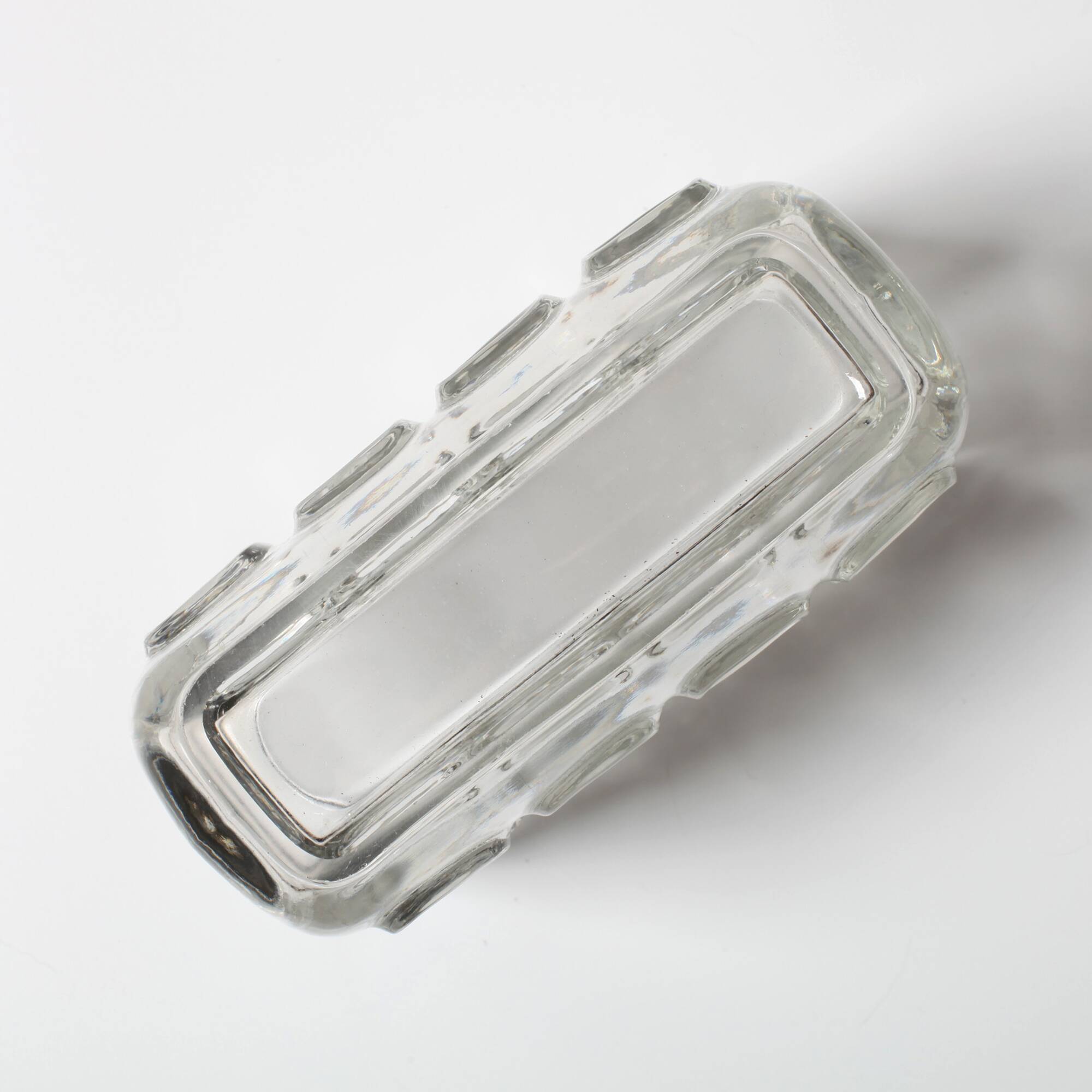 František Vizner Glass Jardinière Vase, Mid-Century Czech Design / 1963