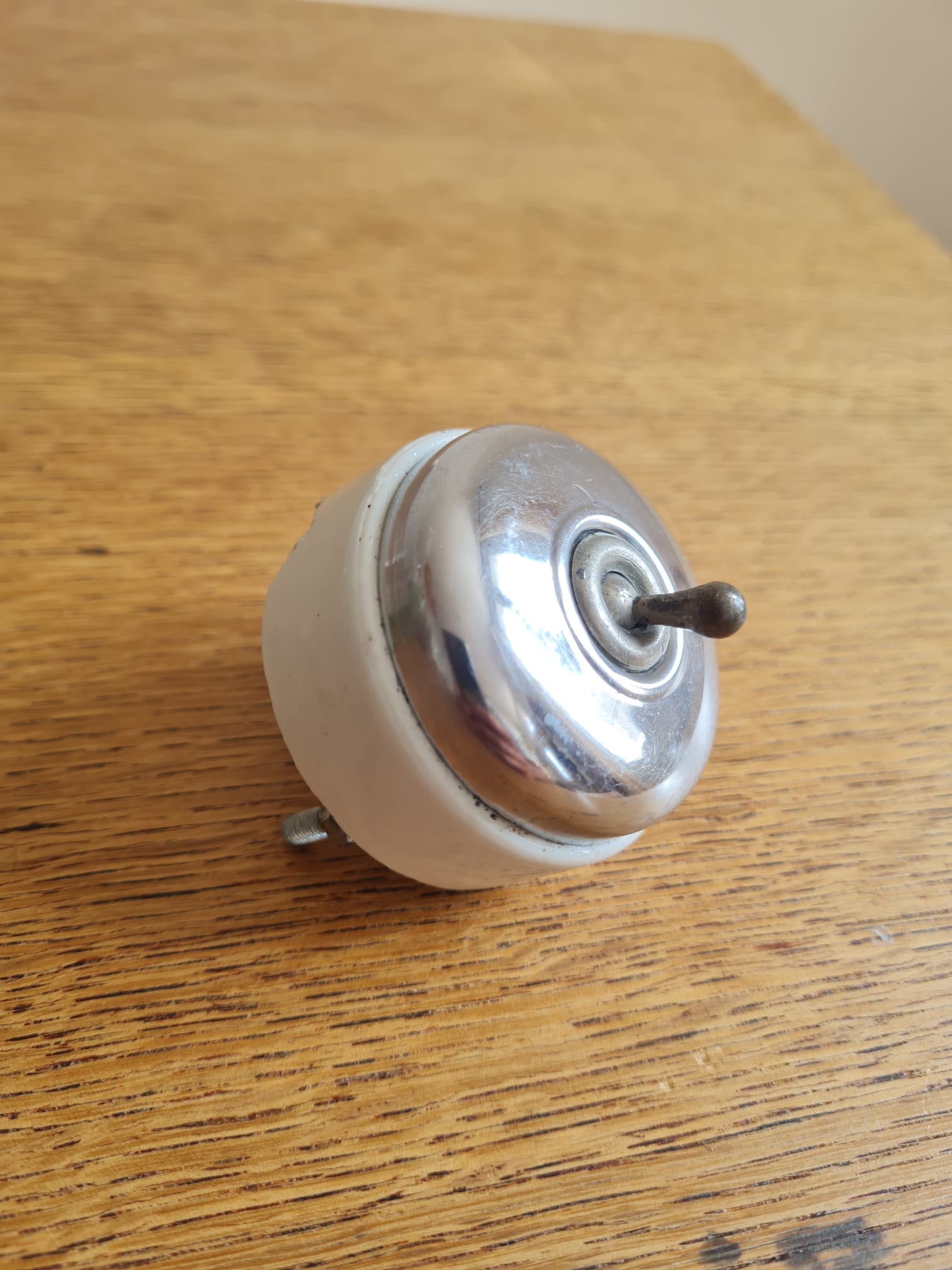 Chrome switch & porcelain Legrand