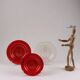 Vintage glass plates from Murano Suzuki Art Decoration 1970s