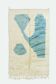 Modern sky blue and white Mrirt Moroccan rug