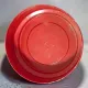 Vintage Red Metal Ashtray Space Age - Caimi Brevetti Italy 1970